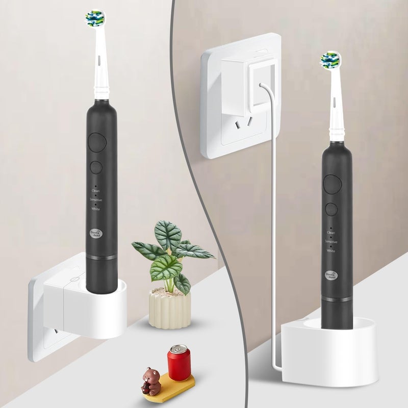 KOPBTBOY 2 in 1 Wall Charger for Oral-B Electric Toothbrush, Electric Toothbrush Wall Charger for Oral-B and Braun Most Models (Excluding IO7/8/9/10 and Pulsonic Series) (White) - Image 2